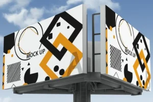 Aviso publicitario en un poste